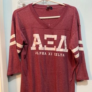 Alpha Xi Delta Baseball Tee